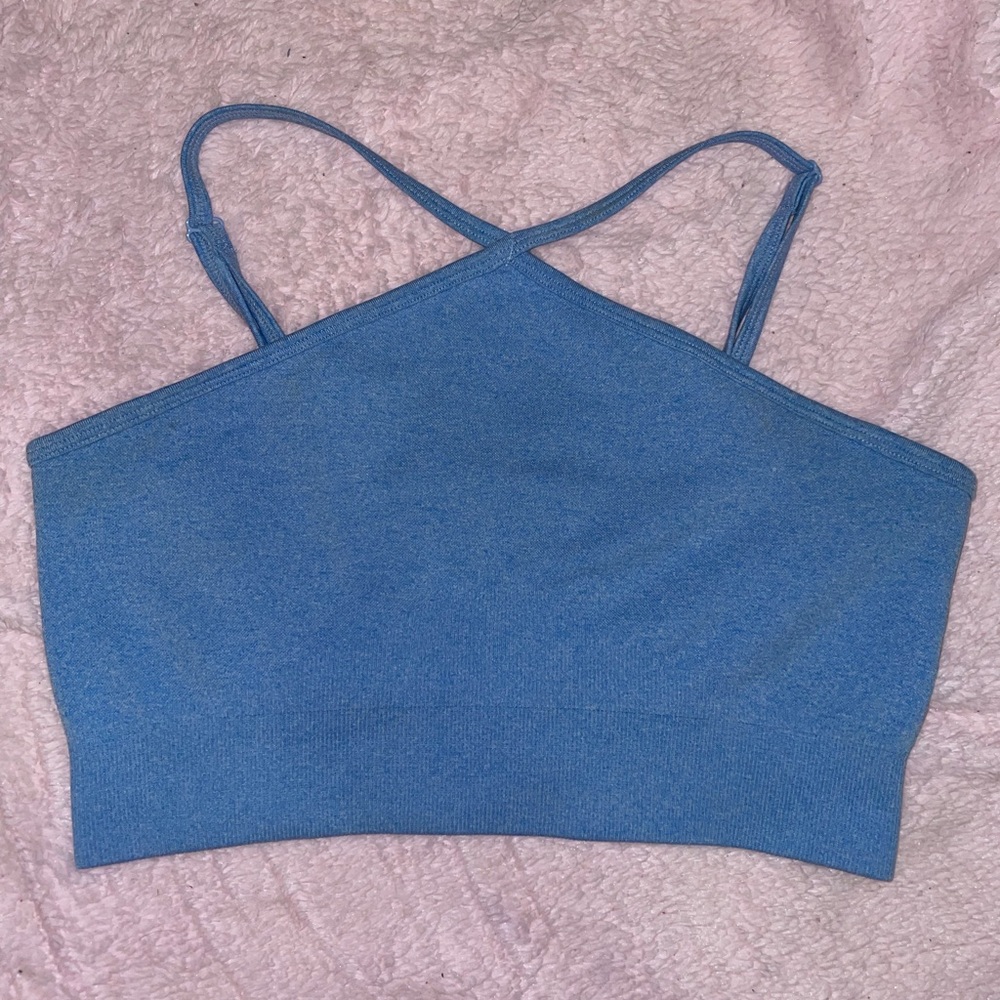 Women's Light Blue Sports Bra